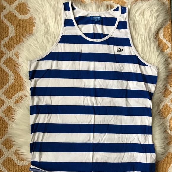 white adidas tank top mens